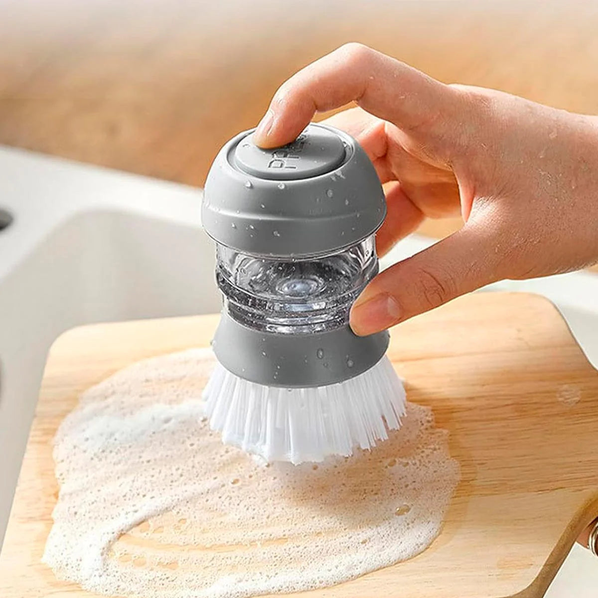 Cepillo dispensador 2 en 1