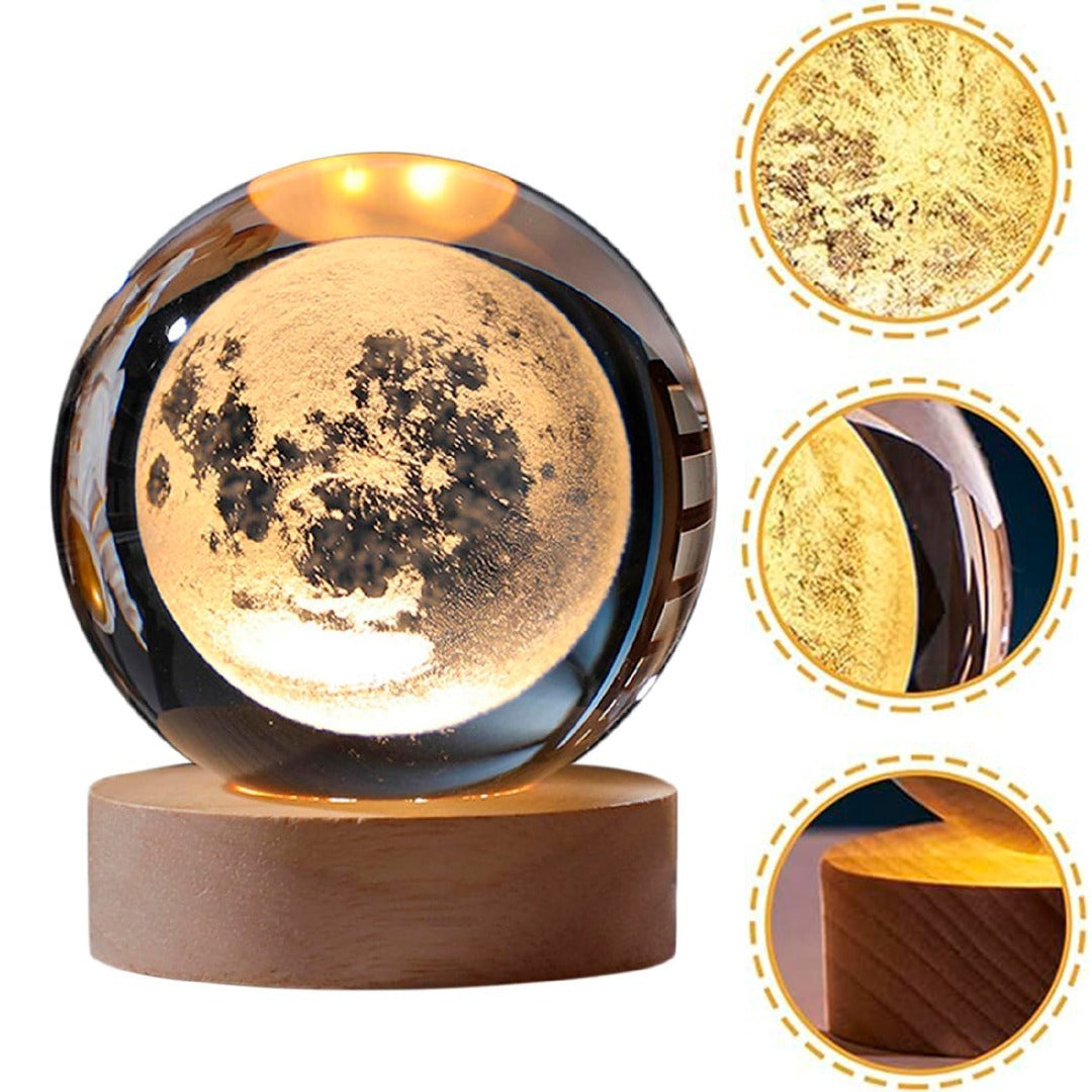 CrystalGlow™ | Esfera de Cristal LED Decorativa