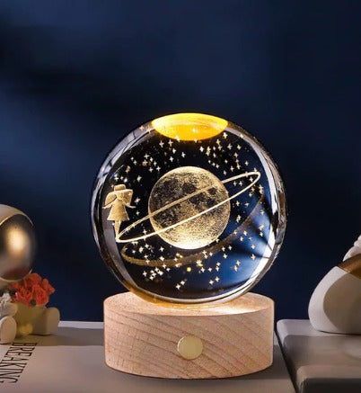 CrystalGlow™ | Esfera de Cristal LED Decorativa